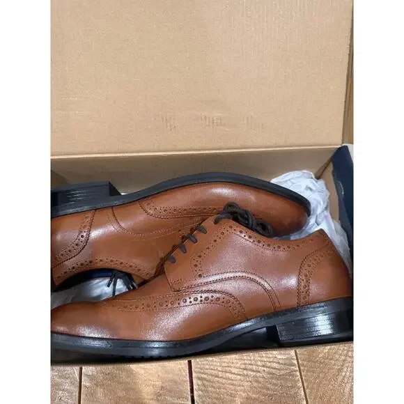 Mens Cole Haan Grand+ Wingtip brown Oxford shoes size 9 - Picture 9 of 10